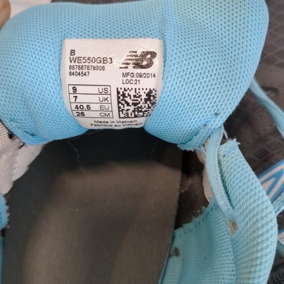 New Balance women's 500 v3 running shoes , gray and blue, size 9 - Picture 10 of 10